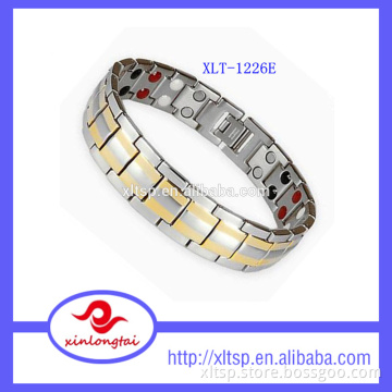 Popular gold plating jewelry titanium magnetic therapy bracelet